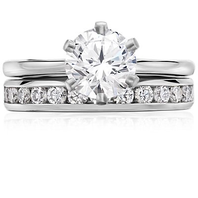 Channel Set Diamond Ring in Platinum (1/2 ct. tw.)