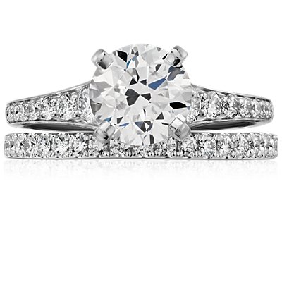 Riviera Pavé Diamond Eternity Ring in 14k White Gold (1/2 ct. tw.)