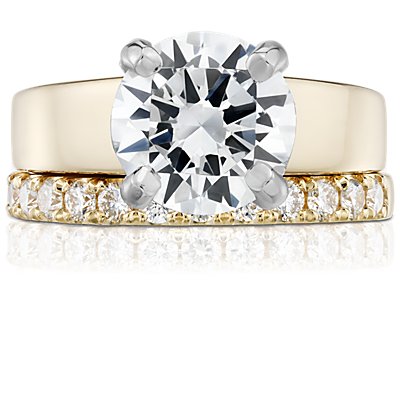 Scalloped Pavé Diamond Ring in 18k Yellow Gold (1/2 ct. tw.)