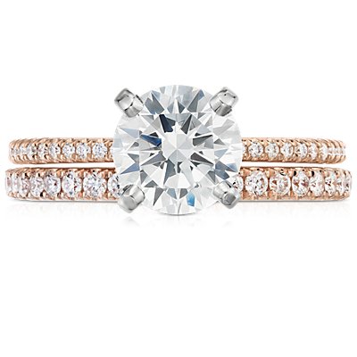 Riviera Pavé Diamond Eternity Ring in 14k Rose Gold (1/2 ct. tw.)