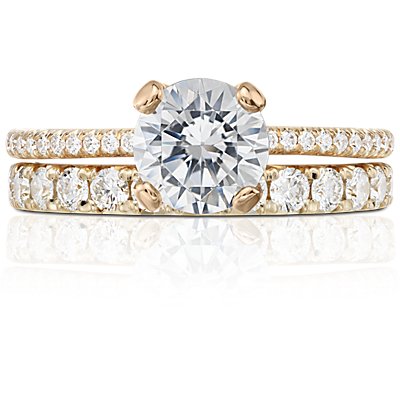 French Pavé Diamond Eternity Ring in 14k Yellow Gold (1 ct. tw.)