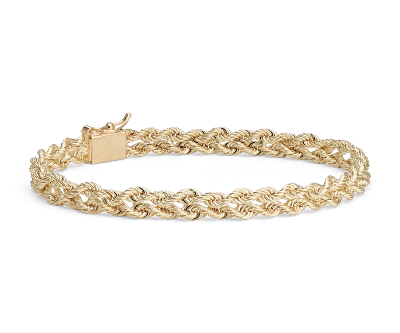 Twisted Rope Bracelet in 14k Yellow Gold Blue Nile