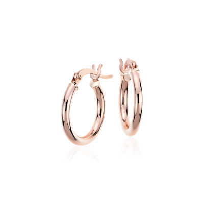 small rose gold earrings