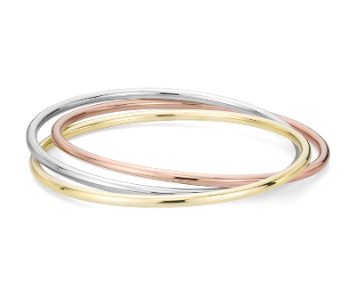 white gold bangle bracelets