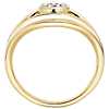 ALMASIKA ‘Serene’ Bezel-Set Diamond Engagement Ring in 18k Yellow Gold
