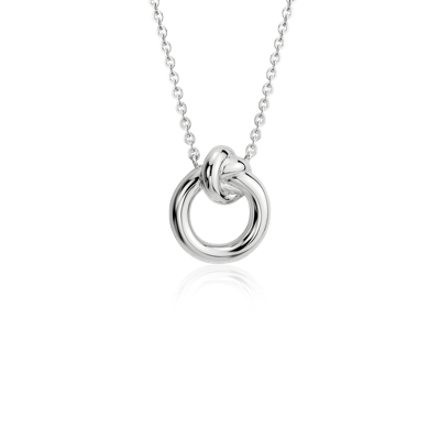 Amity Love Knot Necklace in Sterling Silver | Blue Nile