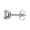 14k White Gold  Four-Claw Asscher Diamond Stud Earrings (0.96 ct. tw.)