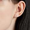 Puces d’oreilles diamant Astor taille coussin en platine(5/8 carat, poids total) - H / SI2