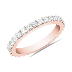 新款 18k 玫瑰金 Bella Vaughan 阿斯彻钻石结婚戒指（1 1/3 克拉总重量）