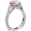 Bella Vaughan for Blue Nile Catarina Diamond Engagement Ring in Platinum with 18k Rose Gold and Pink Diamond Details (1 3/4 ct. tw.)