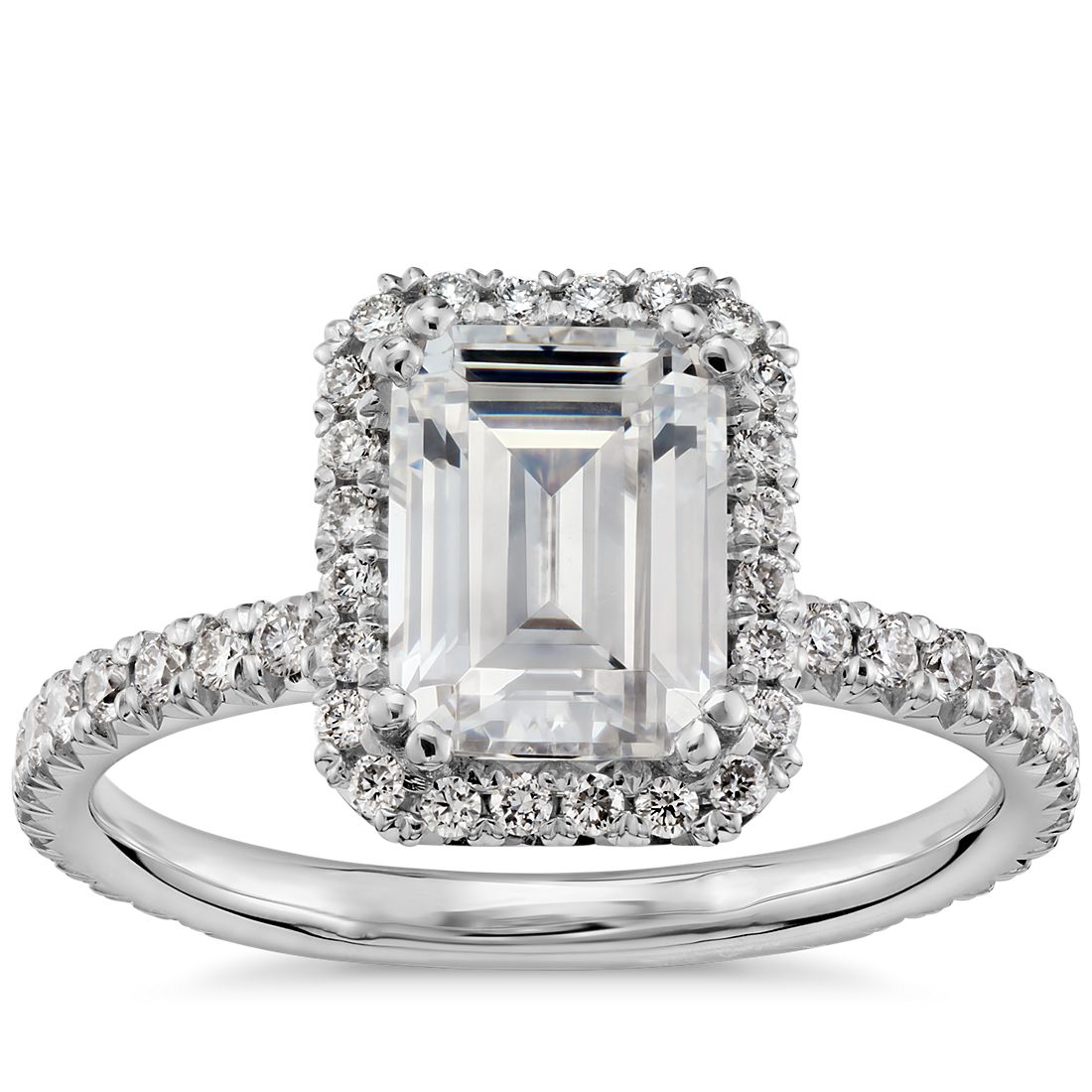 Blue Nile Studio Emerald Cut Heiress Halo Diamond Blue Nile Studio Emerald Cut Heiress Halo Diamond