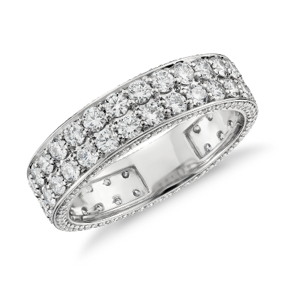 Blue Nile Studio Tres Jolie Diamond Eternity Ring in Platinum (2 ct. tw