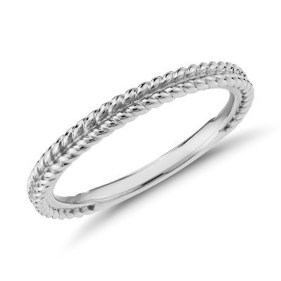 Braided Wedding Band In Platinum Blue Nile