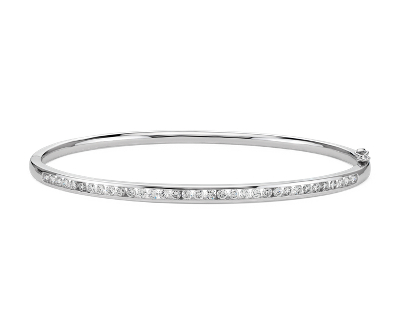 white gold bangle bracelets