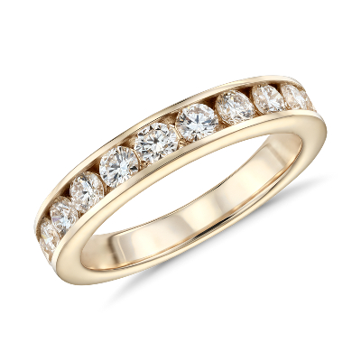 Channel Set Diamond Ring in 14k Yellow Gold (1 ct. tw.) | Blue Nile