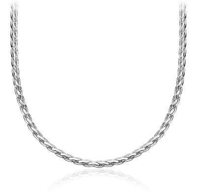 Rope Choker Necklace in Sterling Silver | Blue Nile (1100 x 950 Pixel)