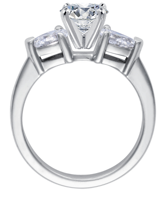 14K YELLOW GOLD CLASSIC 4 PRONG DIAMOND ENGAGEMENT RING SETTING