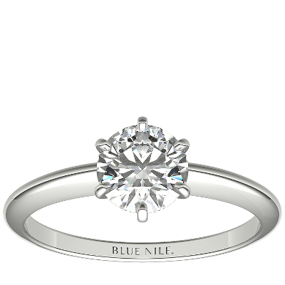 1 Carat Ready To Ship Classic Six Claw Solitaire Engagement Ring