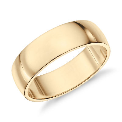 Classic Wedding Ring In 14k Yellow Gold 6mm Blue Nile