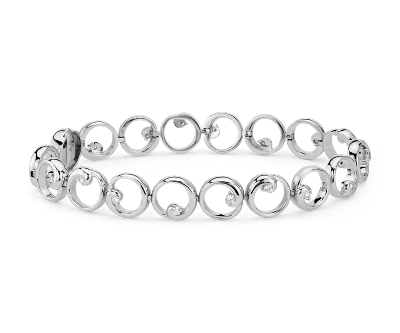 Colin Cowie Diamond Circle Bracelet in 14k White Gold (1/2 ct. tw ...