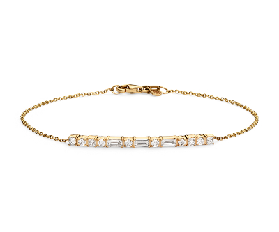 Colin Cowie Dot Dash Bracelet in 14k Yellow Gold (3/4 ct. tw.) | Blue Nile