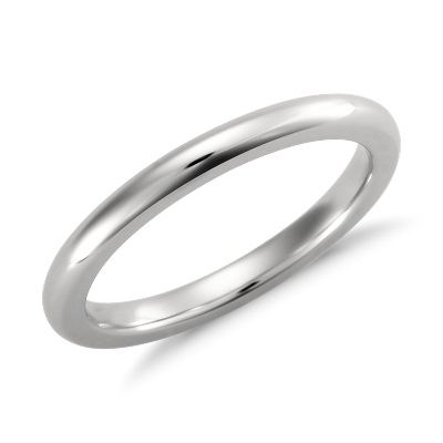 Comfort Fit Wedding Ring In Platinum 2mm Blue Nile