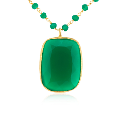 green agate jewelry