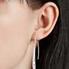 Dew Drop Threader Earrings in Sterling Silver