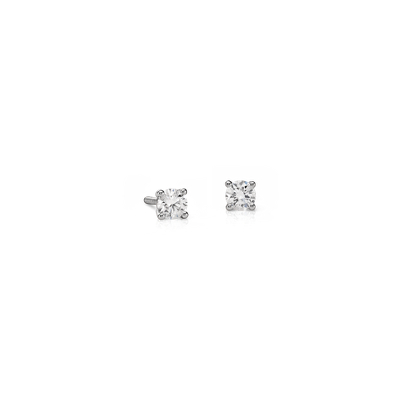Essential Diamond Stud Earrings in 14k White Gold (1/4 ct. tw.) | Blue Nile