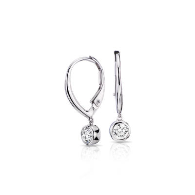 1 10 Ct Tw Diamond Earrings : Double Halo Diamond Stud Earrings in 18k White Gold (3/4 / The post earrings secure comfortably with .