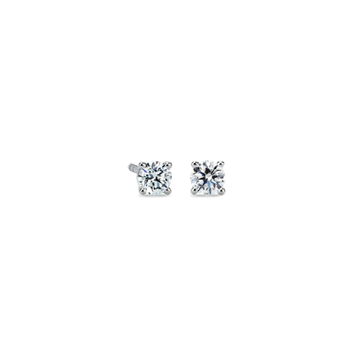 Diamond Earrings In Platinum 1 2 Ct Tw Blue Nile