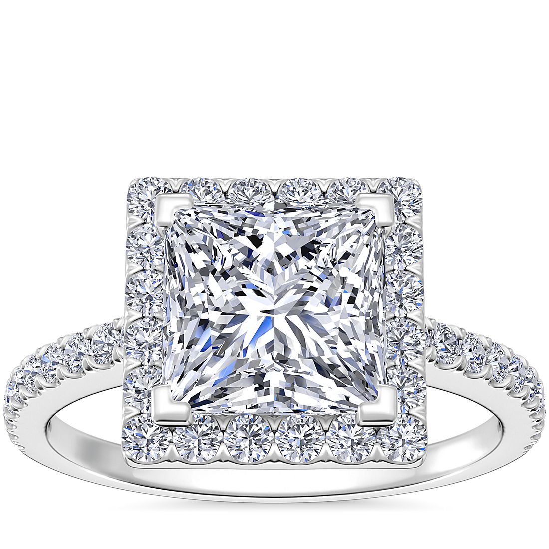 Princess Cut Diamond Ring - Engagement Rings