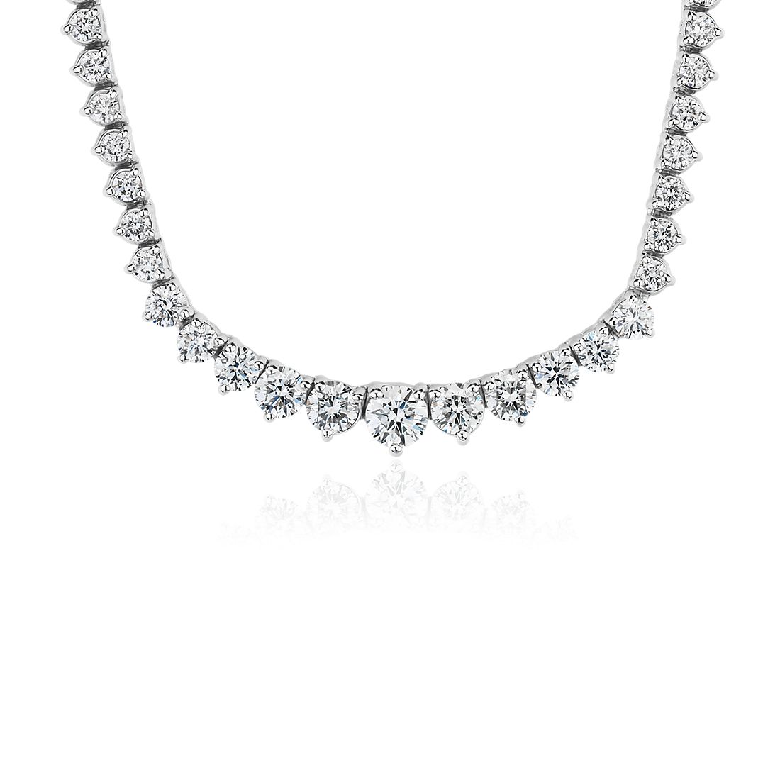 Diamond Eternity Necklace in 18k White Gold- F/VS (5 ct. tw.) | Blue Nile