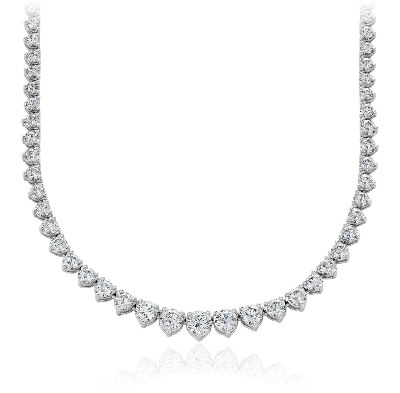 Spreek luid Toegepast Welsprekend Diamond Eternity Necklace in 18k White Gold (10 ct. tw.) | Blue Nile NL