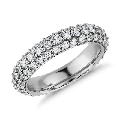 Starlight PavÃ© Diamond Eternity Ring in Platinum (1 3/4 ct