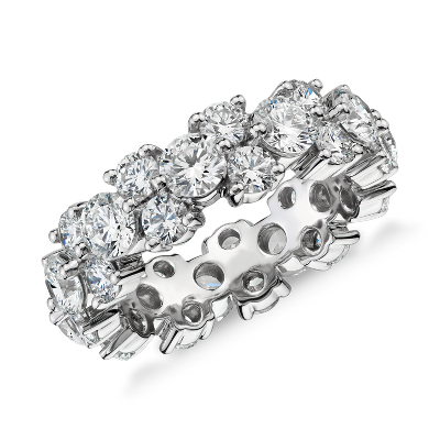 Garland Diamond Eternity Ring In Platinum 5 Ct Tw Blue Nile