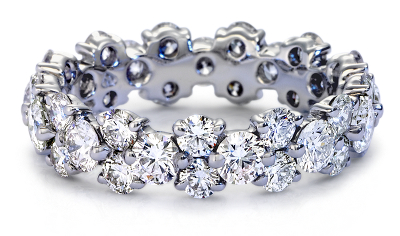 Garland Diamond Eternity Ring in Platinum | Blue Nile