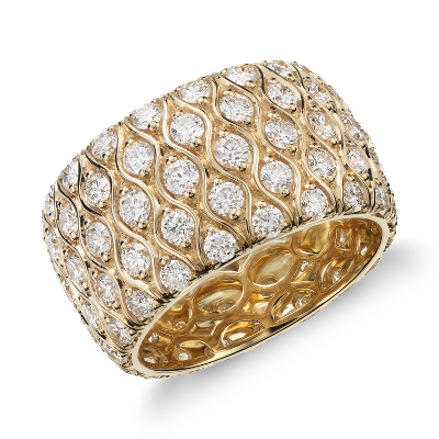 Radiance Diamond Eternity Ring in 18k Yellow Gold (3.29 ct. tw) | Blue Nile