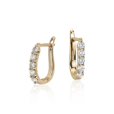 gold and diamond earrings