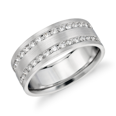Double Band Diamond Wedding Ring - Wedding Rings Sets Ideas