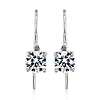 The Gallery Collection™ Diamond Pavé Drop Earring Setting in Platinum