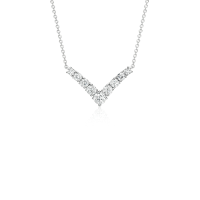 Diamond V-shaped Necklace