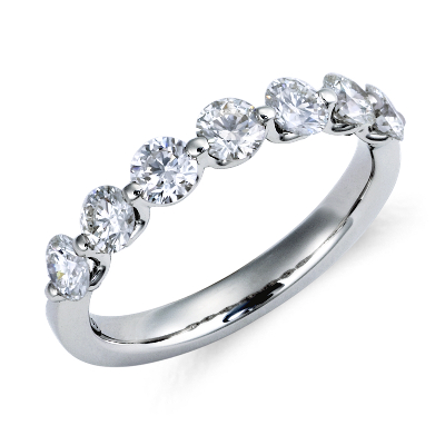 Classic Floating Diamond Ring in Platinum (1 ct. tw ...