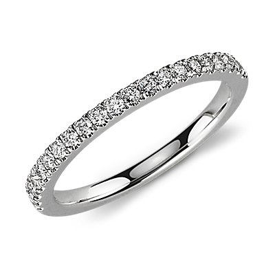 Petite Pavé Diamond Ring in 14k White Gold (0.30 ct. tw.)