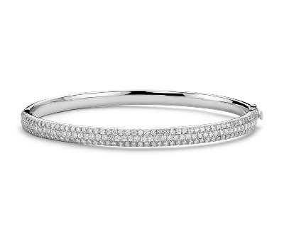 Lucille Diamond Bangle Bracelet in 18k White Gold (2.4 ct. tw.) | Blue Nile