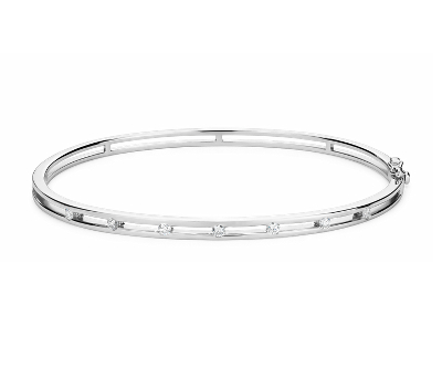 white gold bangle bracelets
