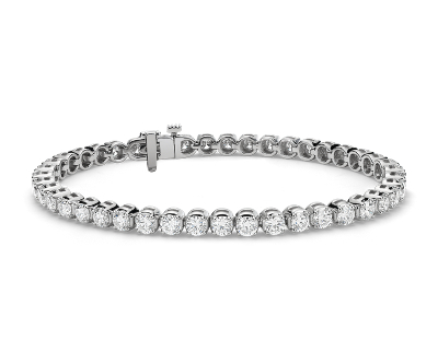 Diamond Tennis Bracelet in 14k White Gold (6.90 ct. tw.) | Blue Nile