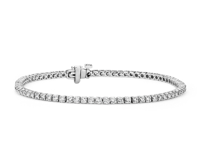 Diamond Tennis Bracelet In 18k White Gold F Si2 2 Ct Tw