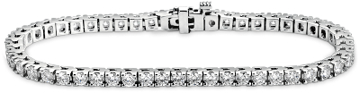 Diamond Tennis Bracelet in 18k White Gold (4 ct. tw.) | Blue Nile