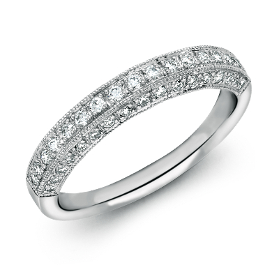 Heirloom Pavé Diamond Ring in Platinum | Blue Nile (1100 x 950 Pixel)